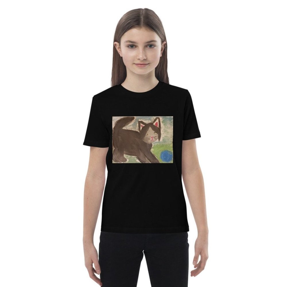 Brooklyn Kitten play ball Organic cotton kids t-sh